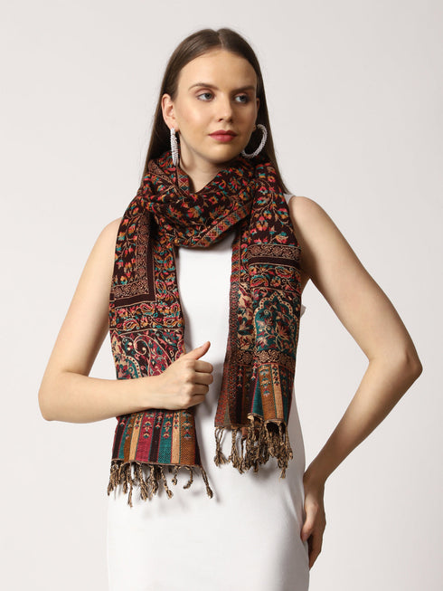Women's Jamawar Wool Stole